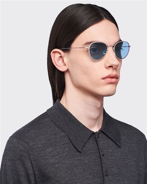 Wave Blue Lenses Prada Eyewear Collection Sunglasses 